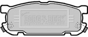 BBP1818 Sada brzdových platničiek kotúčovej brzdy BORG & BECK