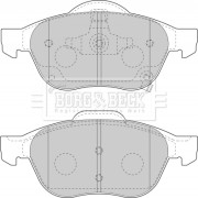 BBP1857 Sada brzdových platničiek kotúčovej brzdy BORG & BECK
