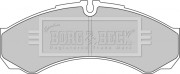 BBP1862 Sada brzdových platničiek kotúčovej brzdy BORG & BECK