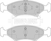 BBP1865 Sada brzdových platničiek kotúčovej brzdy BORG & BECK