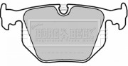 BBP1872 Sada brzdových platničiek kotúčovej brzdy BORG & BECK