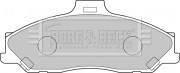 BBP1887 Sada brzdových platničiek kotúčovej brzdy BORG & BECK
