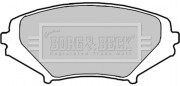 BBP1915 Sada brzdových platničiek kotúčovej brzdy BORG & BECK