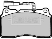 BBP1918 Sada brzdových platničiek kotúčovej brzdy BORG & BECK