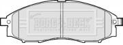 BBP1922 Sada brzdových platničiek kotúčovej brzdy BORG & BECK