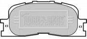 BBP1952 Sada brzdových platničiek kotúčovej brzdy BORG & BECK