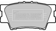 BBP1990 Sada brzdových platničiek kotúčovej brzdy BORG & BECK