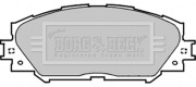 BBP1991 Sada brzdových platničiek kotúčovej brzdy BORG & BECK