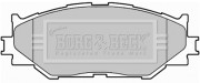 BBP1993 Sada brzdových platničiek kotúčovej brzdy BORG & BECK