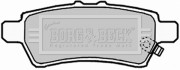 BBP2006 Sada brzdových platničiek kotúčovej brzdy BORG & BECK