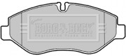 BBP2021 Sada brzdových platničiek kotúčovej brzdy BORG & BECK
