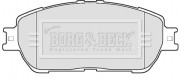 BBP2121 Sada brzdových platničiek kotúčovej brzdy BORG & BECK