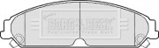 BBP2156 Sada brzdových platničiek kotúčovej brzdy BORG & BECK