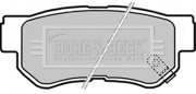 BBP2163 Sada brzdových platničiek kotúčovej brzdy BORG & BECK