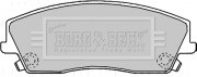 BBP2167 Sada brzdových platničiek kotúčovej brzdy BORG & BECK