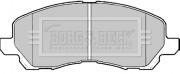 BBP2173 Sada brzdových platničiek kotúčovej brzdy BORG & BECK