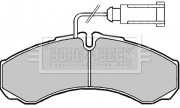 BBP2190 Sada brzdových platničiek kotúčovej brzdy BORG & BECK