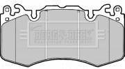BBP2216 Sada brzdových platničiek kotúčovej brzdy BORG & BECK