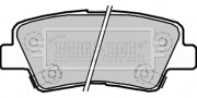 BBP2220 Sada brzdových platničiek kotúčovej brzdy BORG & BECK