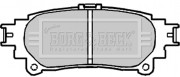BBP2222 Sada brzdových platničiek kotúčovej brzdy BORG & BECK