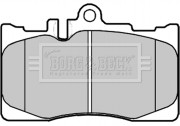 BBP2230 Sada brzdových platničiek kotúčovej brzdy BORG & BECK