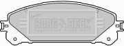 BBP2289 Sada brzdových platničiek kotúčovej brzdy BORG & BECK
