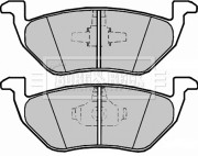 BBP2328 Sada brzdových platničiek kotúčovej brzdy BORG & BECK