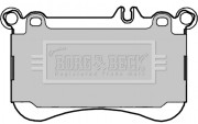 BBP2331 Sada brzdových platničiek kotúčovej brzdy BORG & BECK