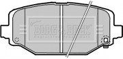 BBP2341 Sada brzdových platničiek kotúčovej brzdy BORG & BECK