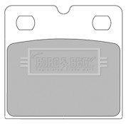 BBP2430 Sada brzdových platničiek kotúčovej brzdy BORG & BECK