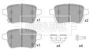 BBP2460 Sada brzdových platničiek kotúčovej brzdy BORG & BECK