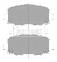 BBP2466 Sada brzdových platničiek kotúčovej brzdy BORG & BECK