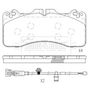 BBP2623 Sada brzdových platničiek kotúčovej brzdy BORG & BECK