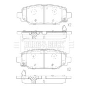 BBP2869 Sada brzdových platničiek kotúčovej brzdy BORG & BECK