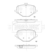 BBP2888 Sada brzdových platničiek kotúčovej brzdy BORG & BECK