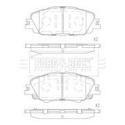 BBP2899 Sada brzdových platničiek kotúčovej brzdy BORG & BECK