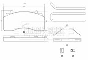 BBP33021 Sada brzdových platničiek kotúčovej brzdy BORG & BECK