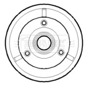 BBR7074 Brzdový bubon BORG & BECK