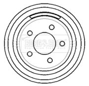 BBR7142 Brzdový bubon BORG & BECK