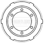 BBR7187 Brzdový bubon BORG & BECK