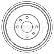 BBR7218 Brzdový bubon BORG & BECK