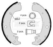 BBS6078 Sada brzdových čeľustí BORG & BECK