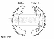 BBS6515 Sada brzdových čeľustí BORG & BECK