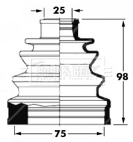 BCB6031 Manżeta hnacej hriadele Universal BORG & BECK