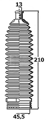 BSG3457 Manżeta riadenia BORG & BECK