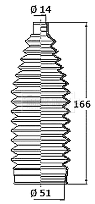 BSG3465 Manżeta riadenia BORG & BECK