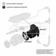 BTH1657 Nasávacia hadica, Vzduchový filter BORG & BECK