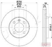 600951C Brzdový kotúč JAPKO