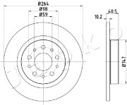 610212 Brzdový kotúč JAPKO