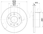 610223 Brzdový kotúč JAPKO
